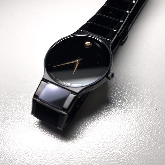 ⭐️HOST PICK⭐️ MOVADO Museum PVD Finished Stainless Steel Black Dial Watch - Picture 4 of 14